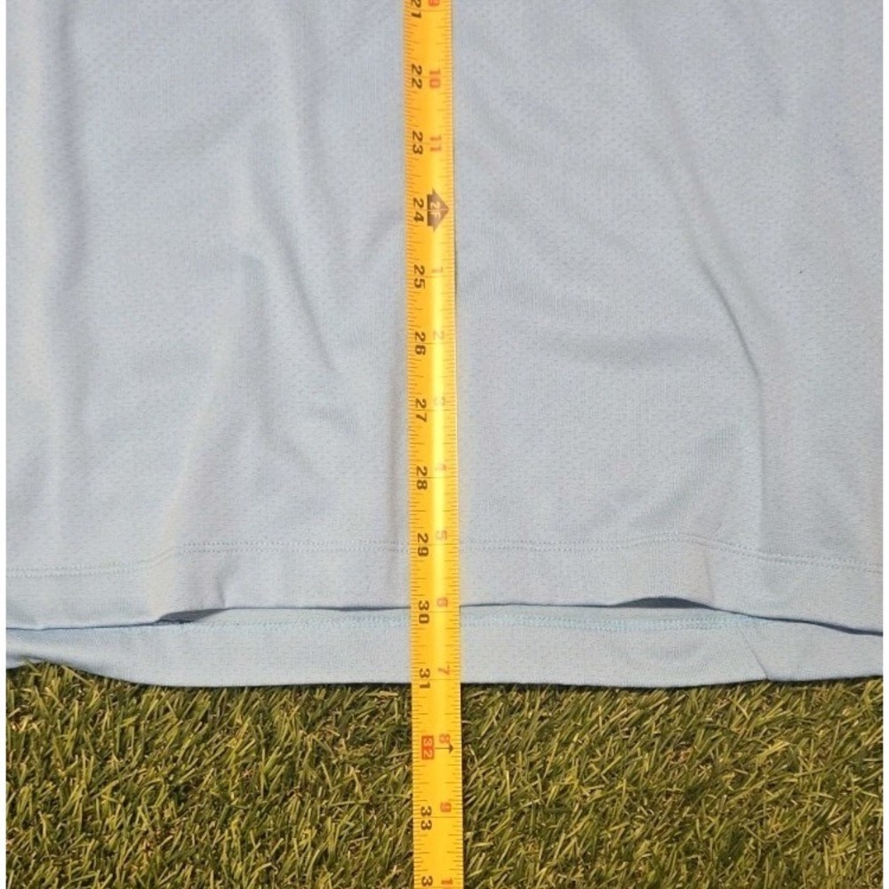 Adidas Climacool Golf Polo Shirt Mens Large Light Blue Short Sleeve Embroidered - Picture 6 of 6